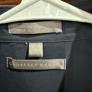 Geoffrey Beene Men's Button Down Shirt in Navy